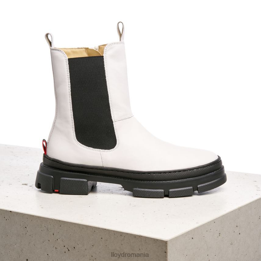 pantofi LLOYD botine cu slip-on din piele netedă alb femei 68260875