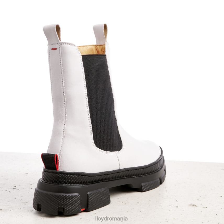 pantofi LLOYD botine cu slip-on din piele netedă alb femei 68260875