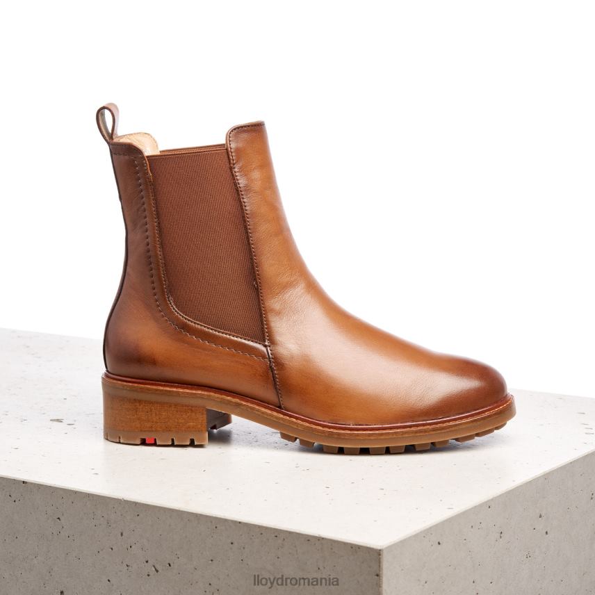 pantofi LLOYD botine cu slip-on din piele netedă maro femei 68260964