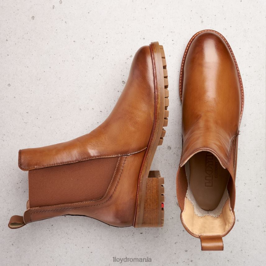 pantofi LLOYD botine cu slip-on din piele netedă maro femei 68260964