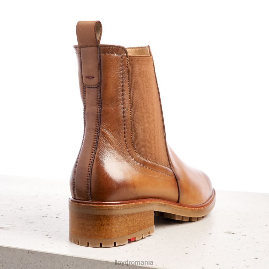 pantofi LLOYD botine cu slip-on din piele netedă maro femei 68260964