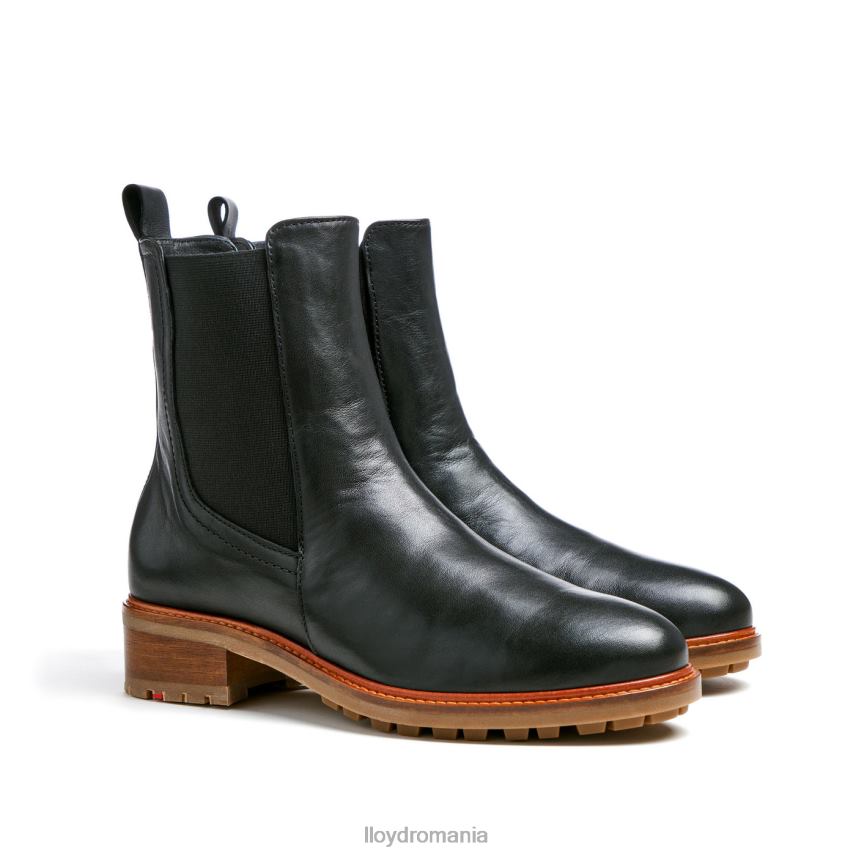 pantofi LLOYD botine cu slip-on din piele netedă negru femei 68260923