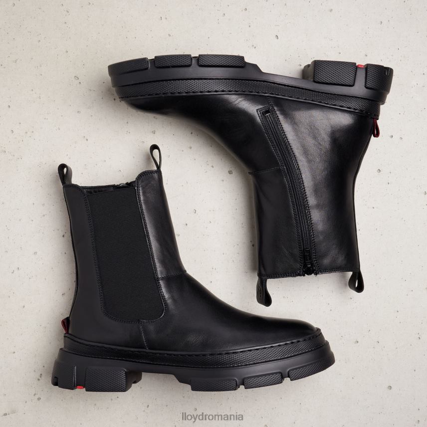 pantofi LLOYD botine cu slip-on din piele netedă negru femei 68260954