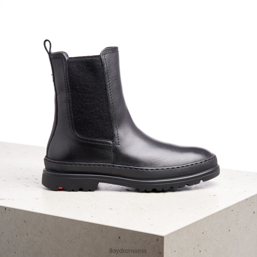 pantofi LLOYD botine cu slip-on din piele netedă negru femei 68260958