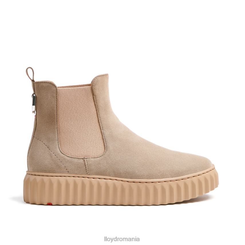 pantofi LLOYD botine din piele aspra bej femei 68260882