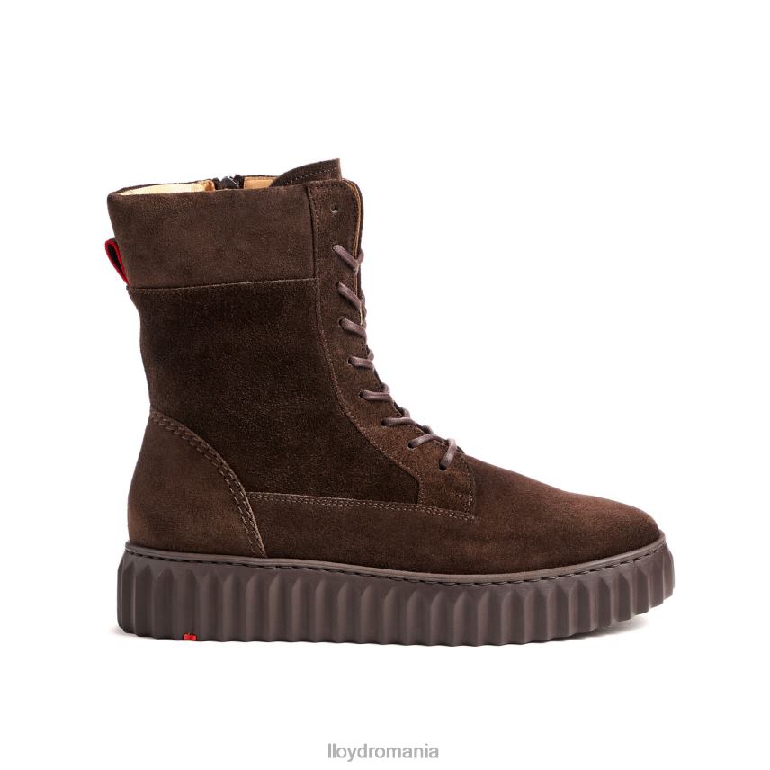 pantofi LLOYD botine din piele aspra maro femei 68260889