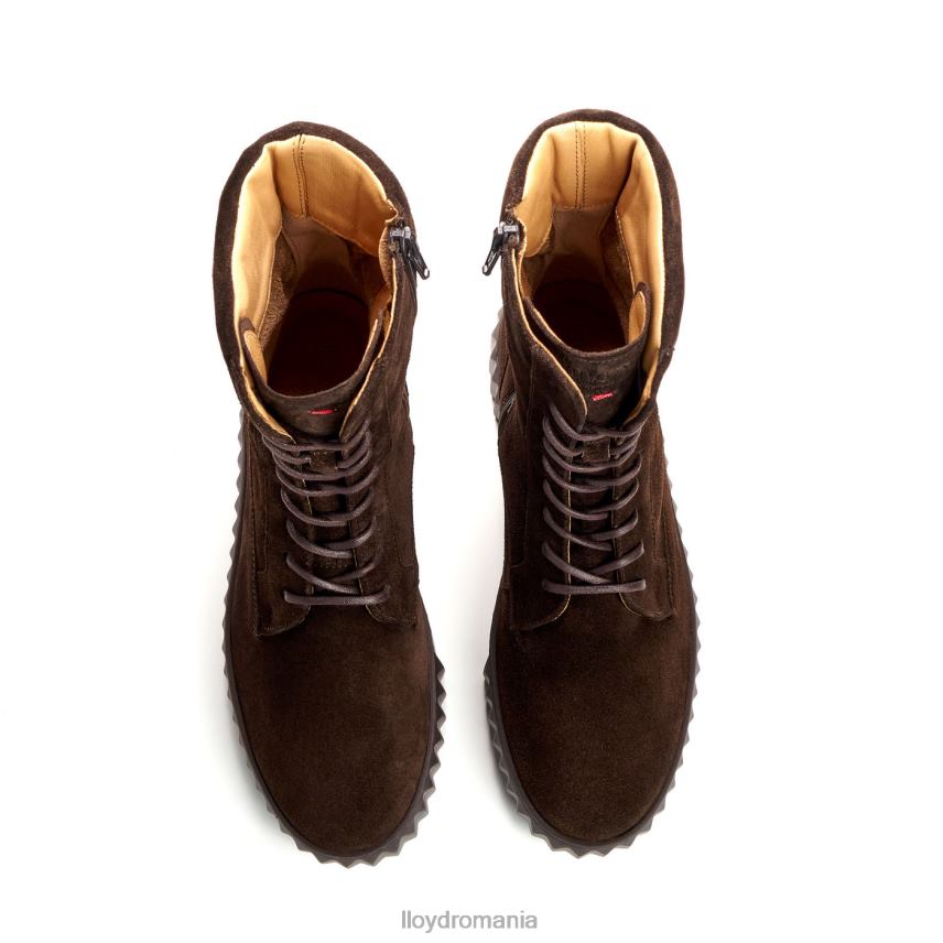 pantofi LLOYD botine din piele aspra maro femei 68260889