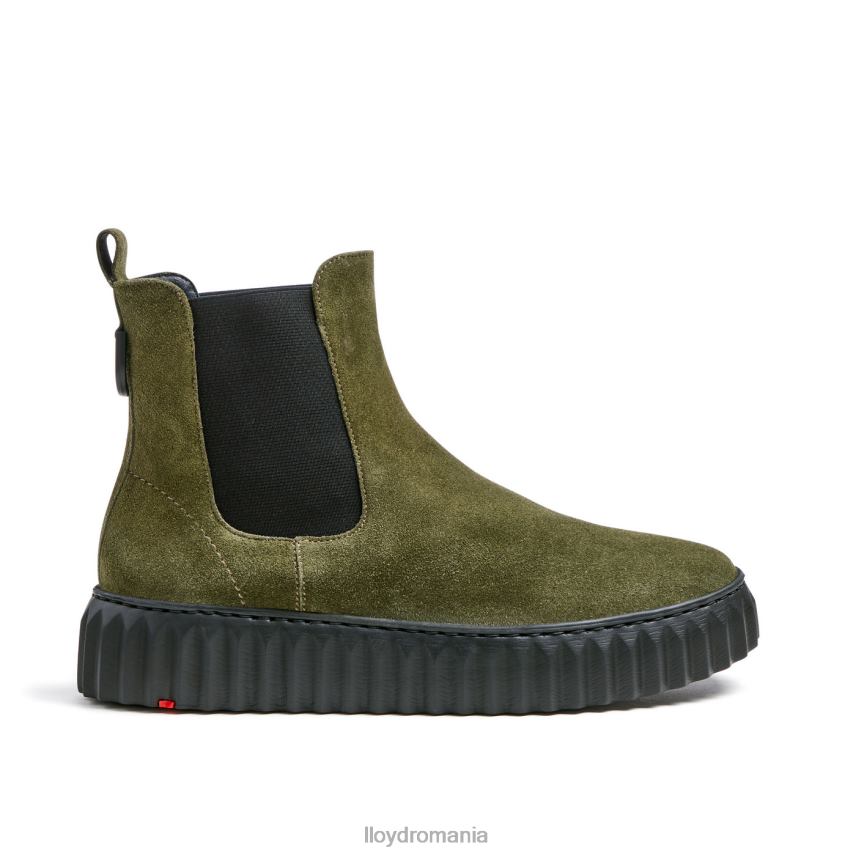 pantofi LLOYD botine din piele aspra verde femei 68260883