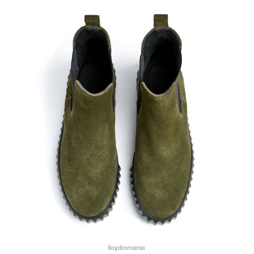 pantofi LLOYD botine din piele aspra verde femei 68260883