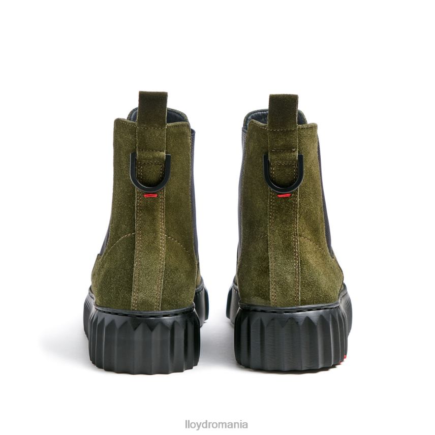 pantofi LLOYD botine din piele aspra verde femei 68260883