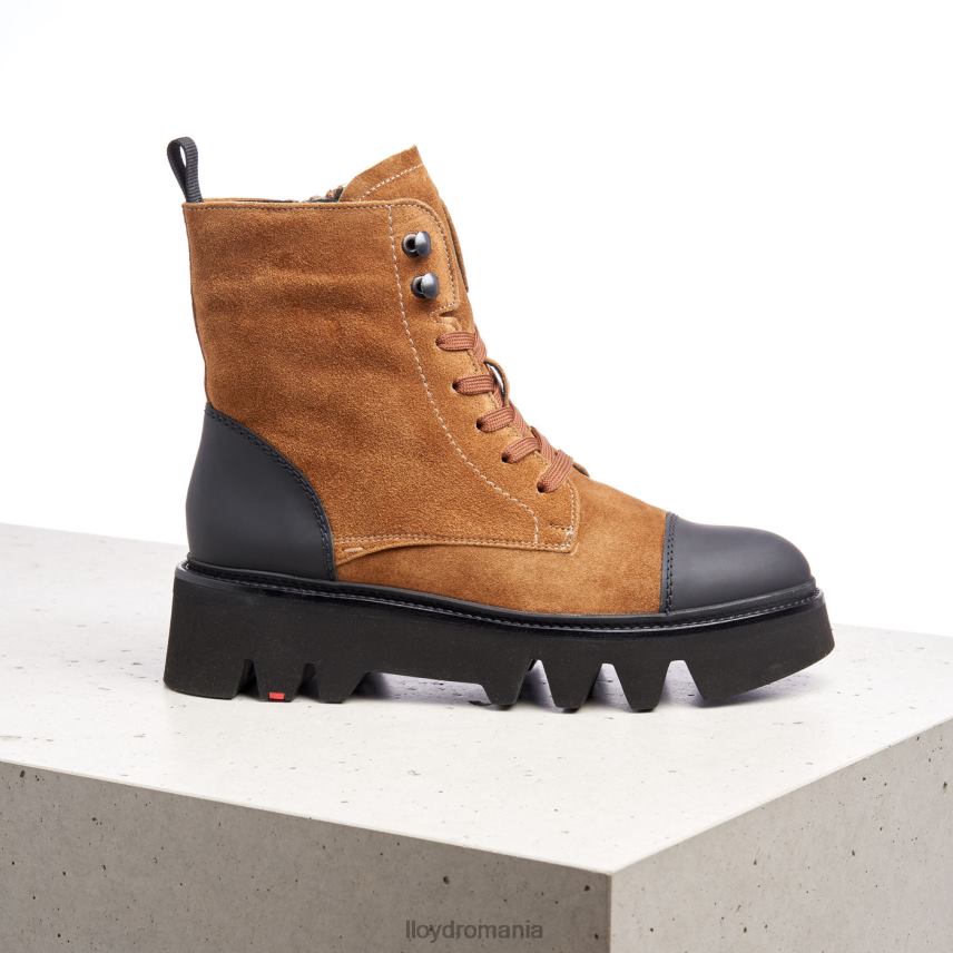 pantofi LLOYD botine din piele cu talpa usoara maro femei 68260948