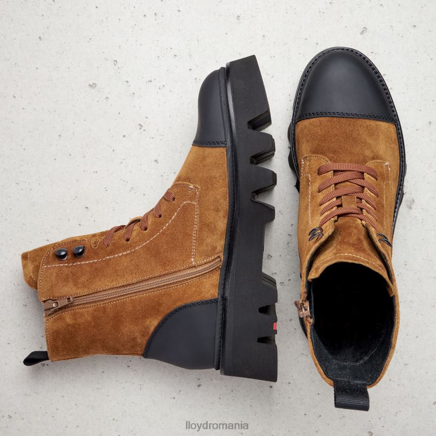 pantofi LLOYD botine din piele cu talpa usoara maro femei 68260948