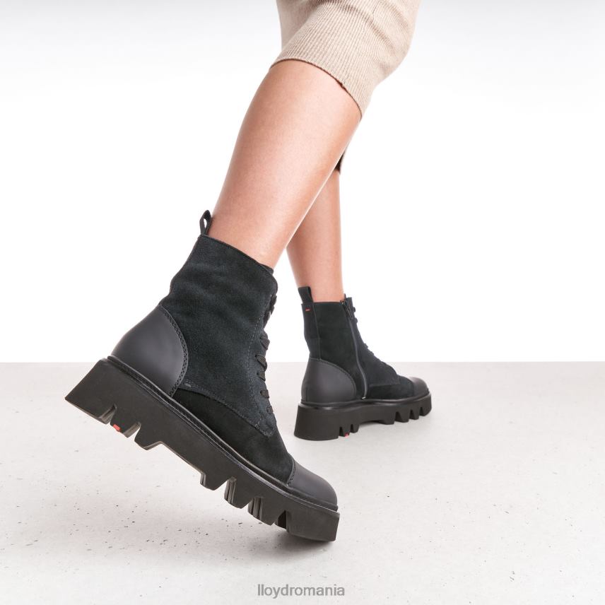 pantofi LLOYD botine din piele cu talpa usoara negru femei 68260947