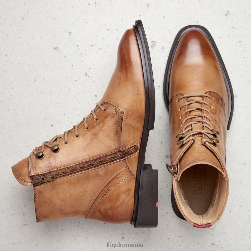 pantofi LLOYD botine din piele de oaie maro femei 682601002