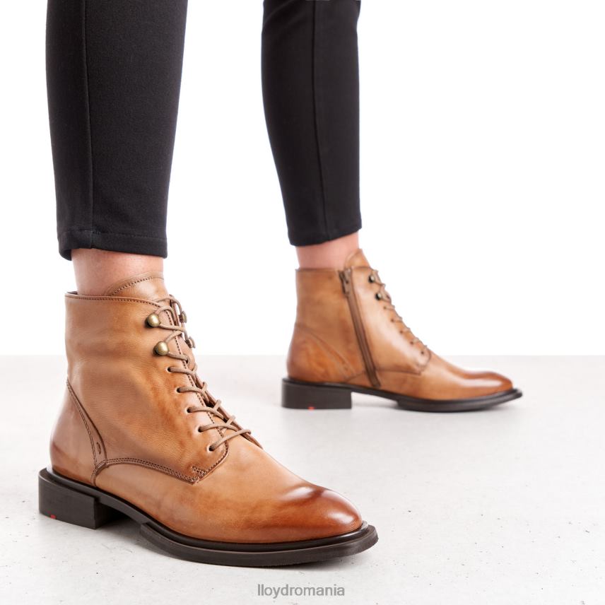 pantofi LLOYD botine din piele de oaie maro femei 682601002