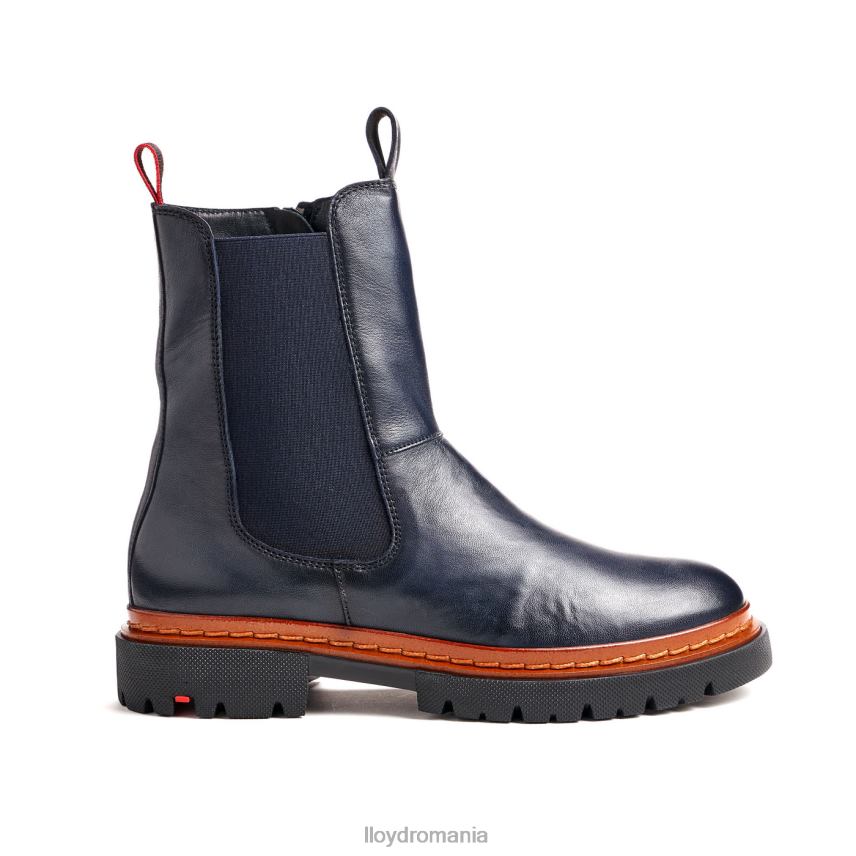 pantofi LLOYD botine din piele netedă cu talpă ușoară albastru femei 68260912