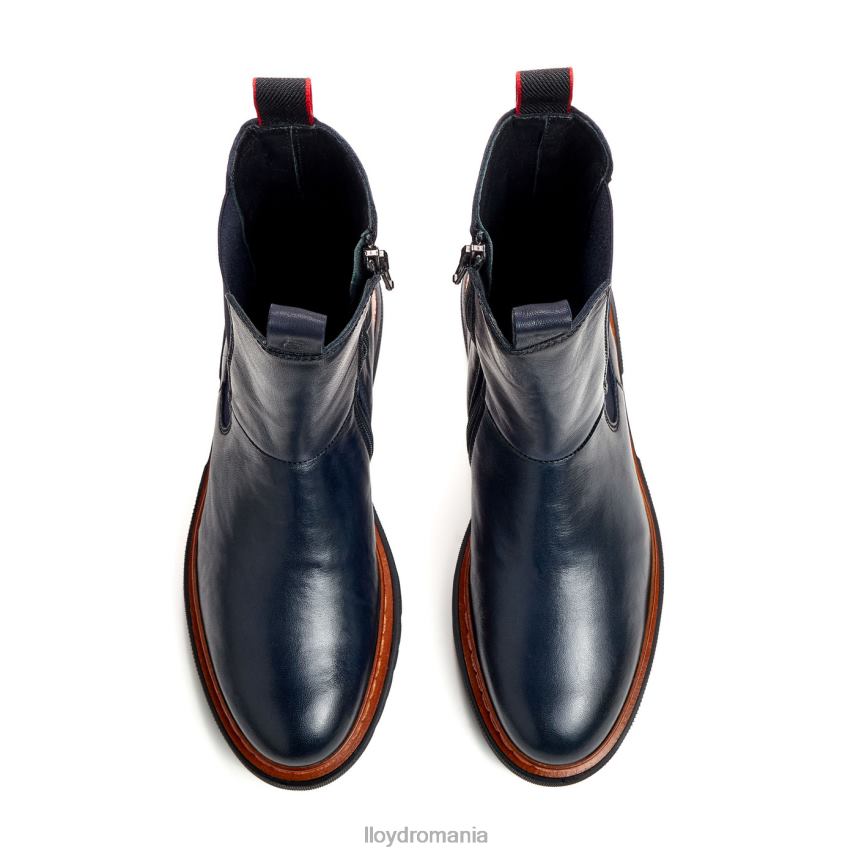 pantofi LLOYD botine din piele netedă cu talpă ușoară albastru femei 68260912