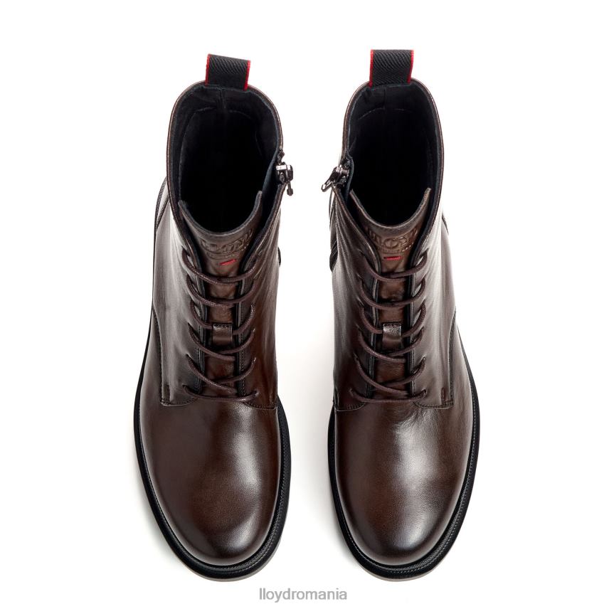 pantofi LLOYD botine din piele netedă cu talpă ușoară maro femei 68260907