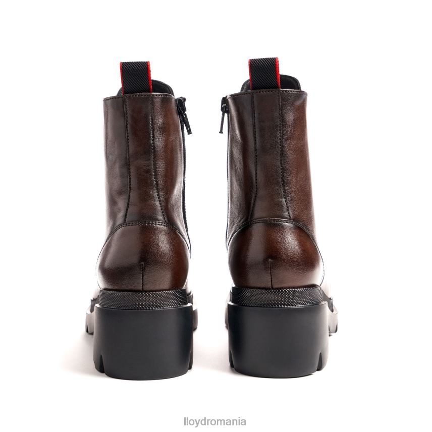 pantofi LLOYD botine din piele netedă cu talpă ușoară maro femei 68260907