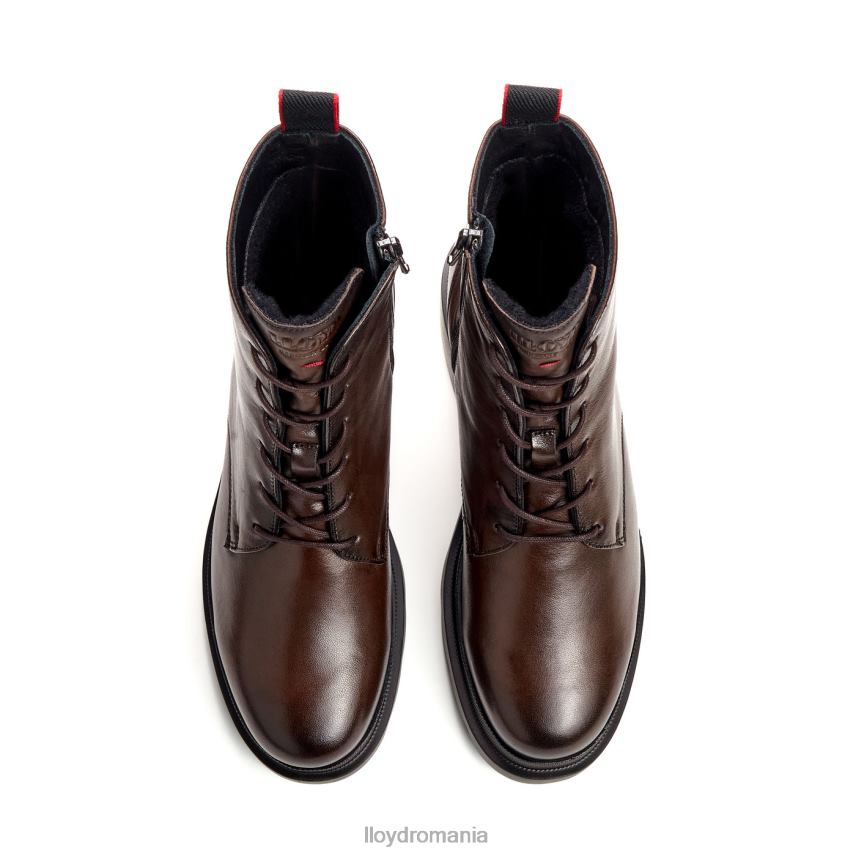 pantofi LLOYD botine din piele netedă cu talpă ușoară maro femei 68260919