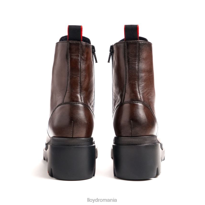 pantofi LLOYD botine din piele netedă cu talpă ușoară maro femei 68260919