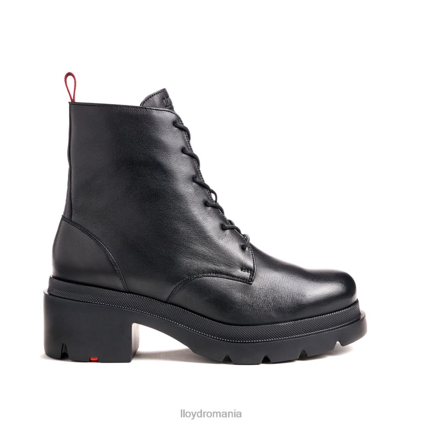 pantofi LLOYD botine din piele netedă cu talpă ușoară negru femei 68260906