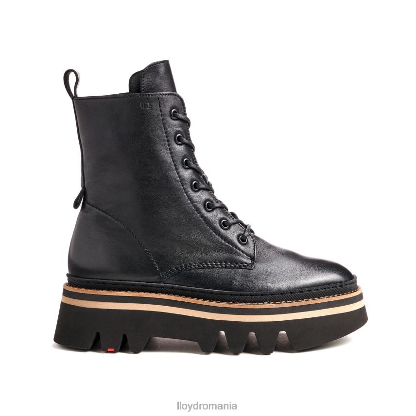 pantofi LLOYD botine din piele netedă cu talpă ușoară negru femei 68260915