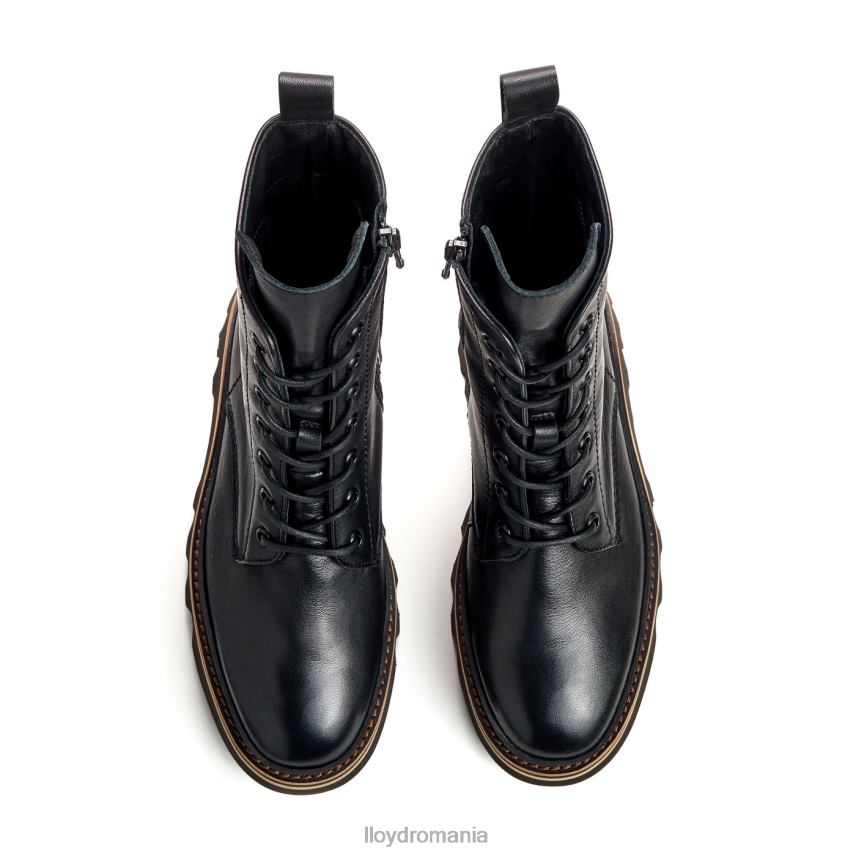 pantofi LLOYD botine din piele netedă cu talpă ușoară negru femei 68260915