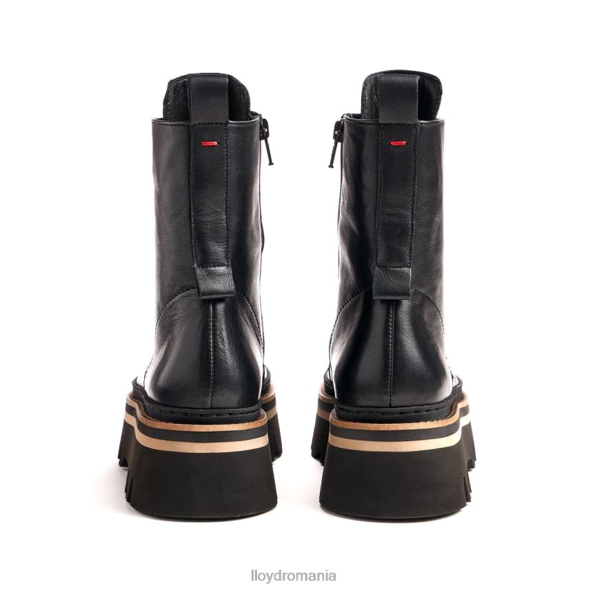 pantofi LLOYD botine din piele netedă cu talpă ușoară negru femei 68260915