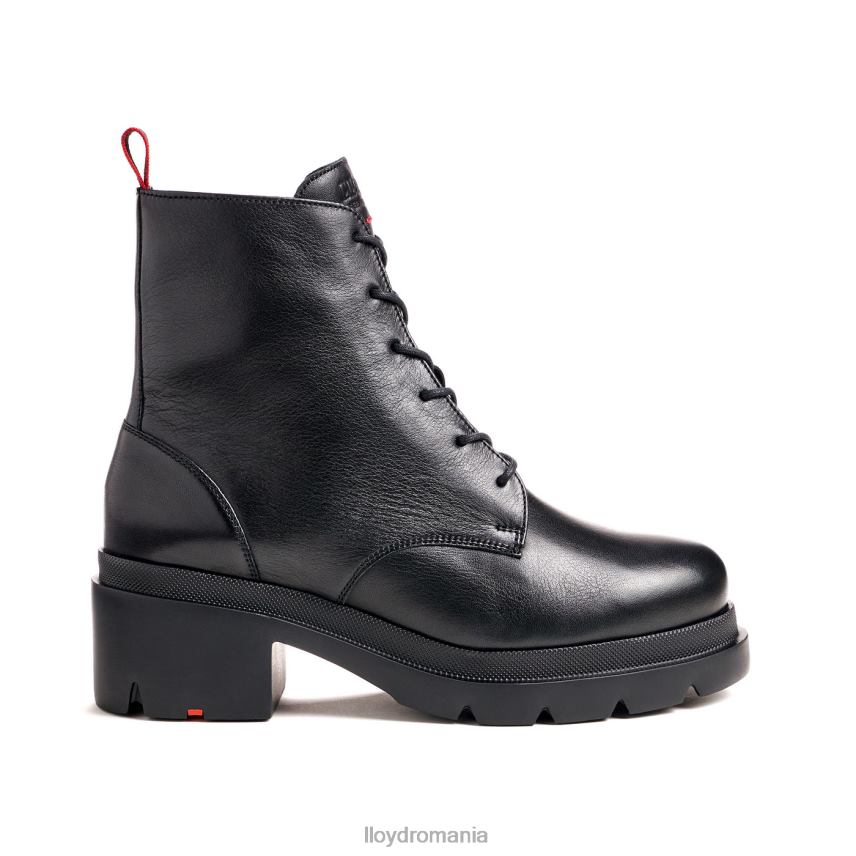pantofi LLOYD botine din piele netedă cu talpă ușoară negru femei 68260966