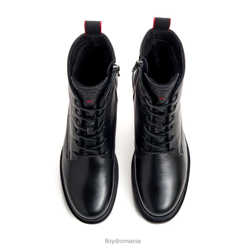 pantofi LLOYD botine din piele netedă cu talpă ușoară negru femei 68260966