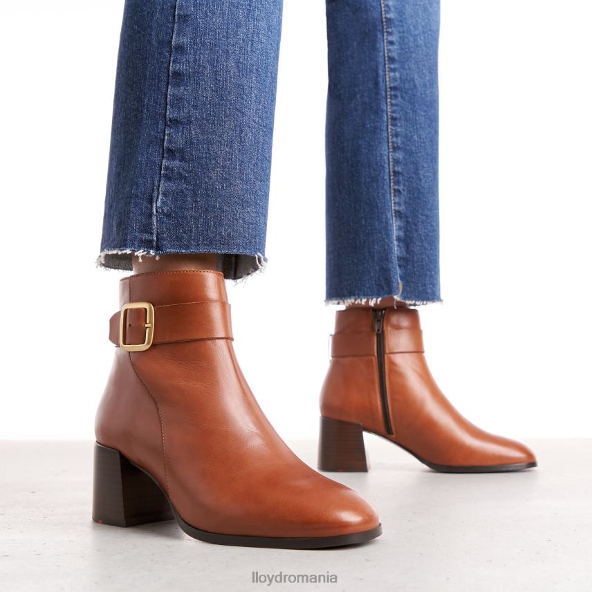 pantofi LLOYD botine din piele netedă maro femei 68260968
