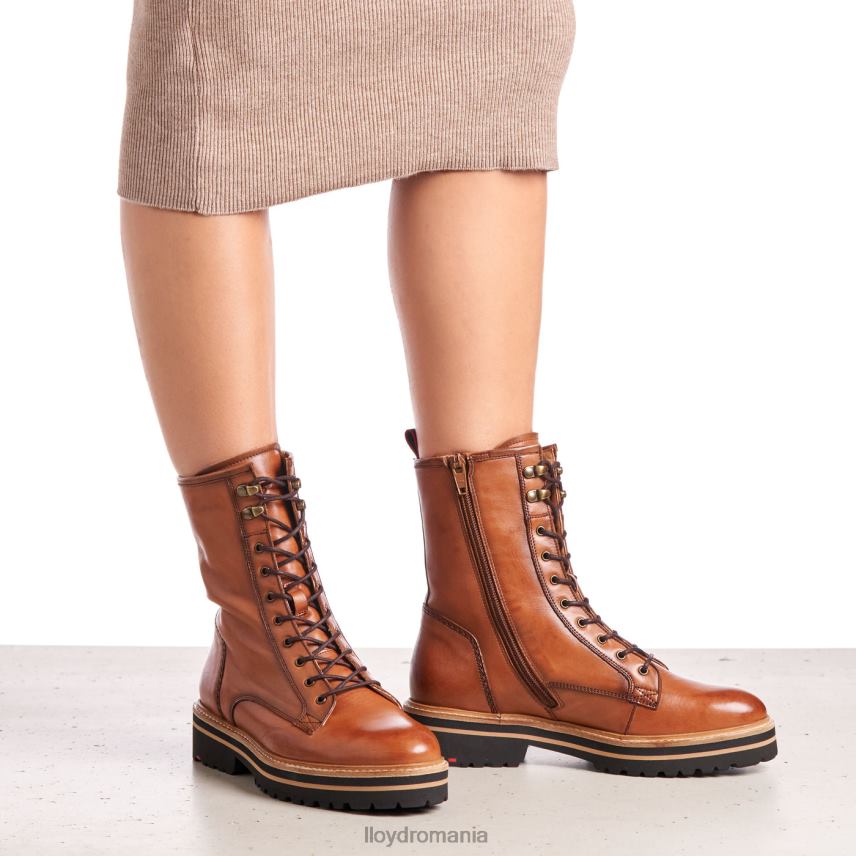 pantofi LLOYD botine din piele netedă maro femei 68260970