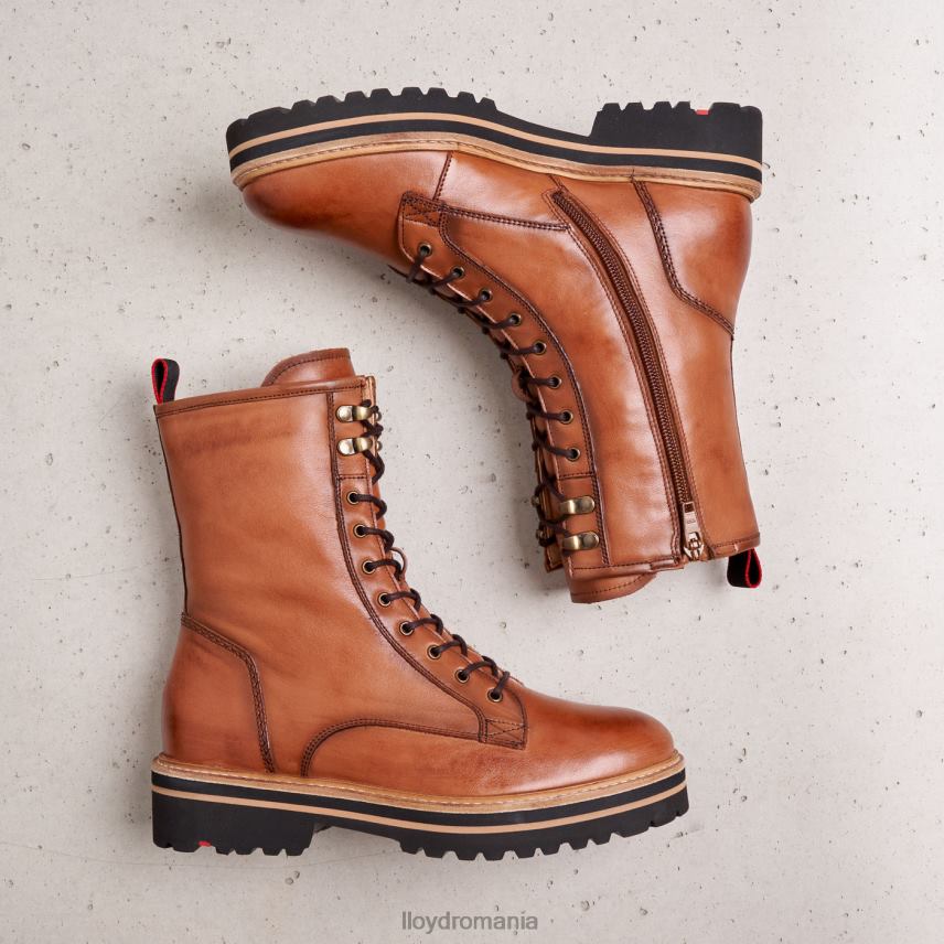 pantofi LLOYD botine din piele netedă maro femei 68260970