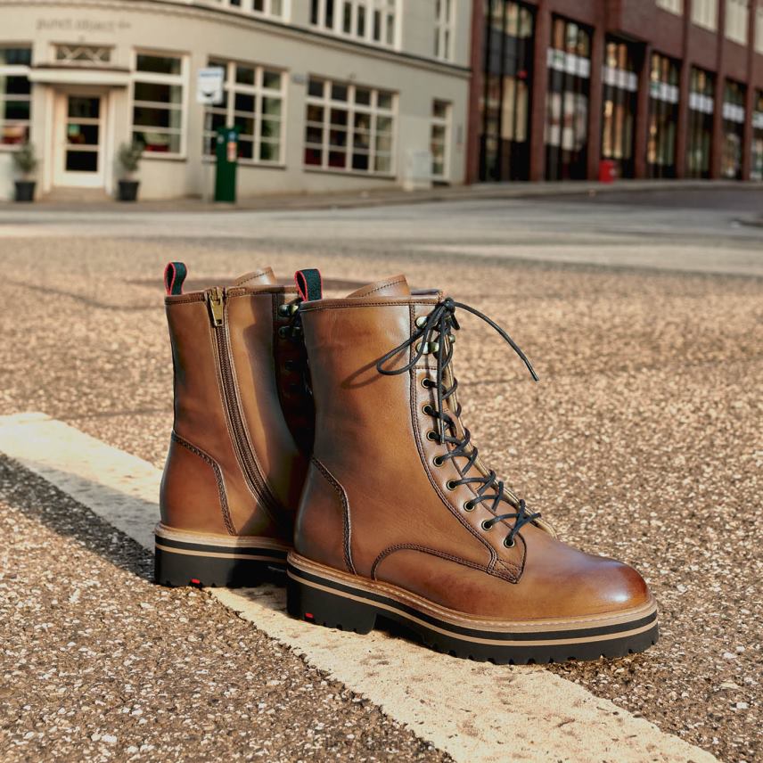 pantofi LLOYD botine din piele netedă maro femei 68260970