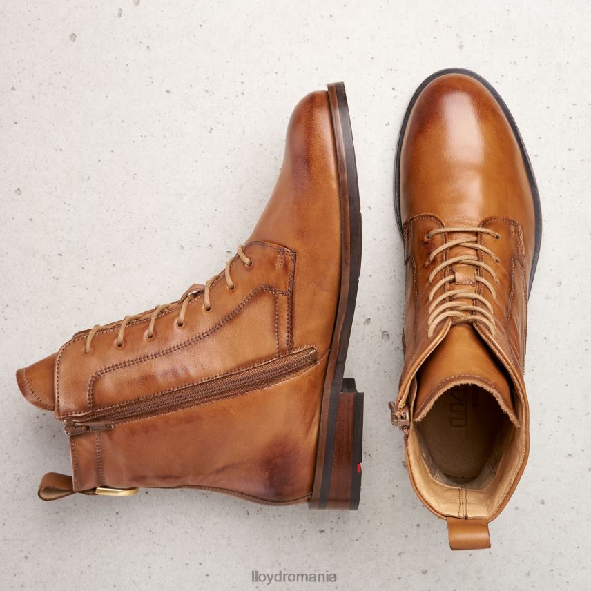 pantofi LLOYD botine din piele netedă maro femei 68260982