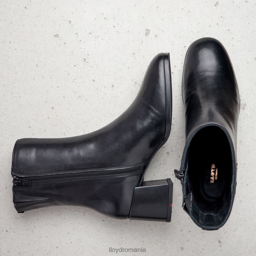 pantofi LLOYD botine din piele netedă negru femei 68260984