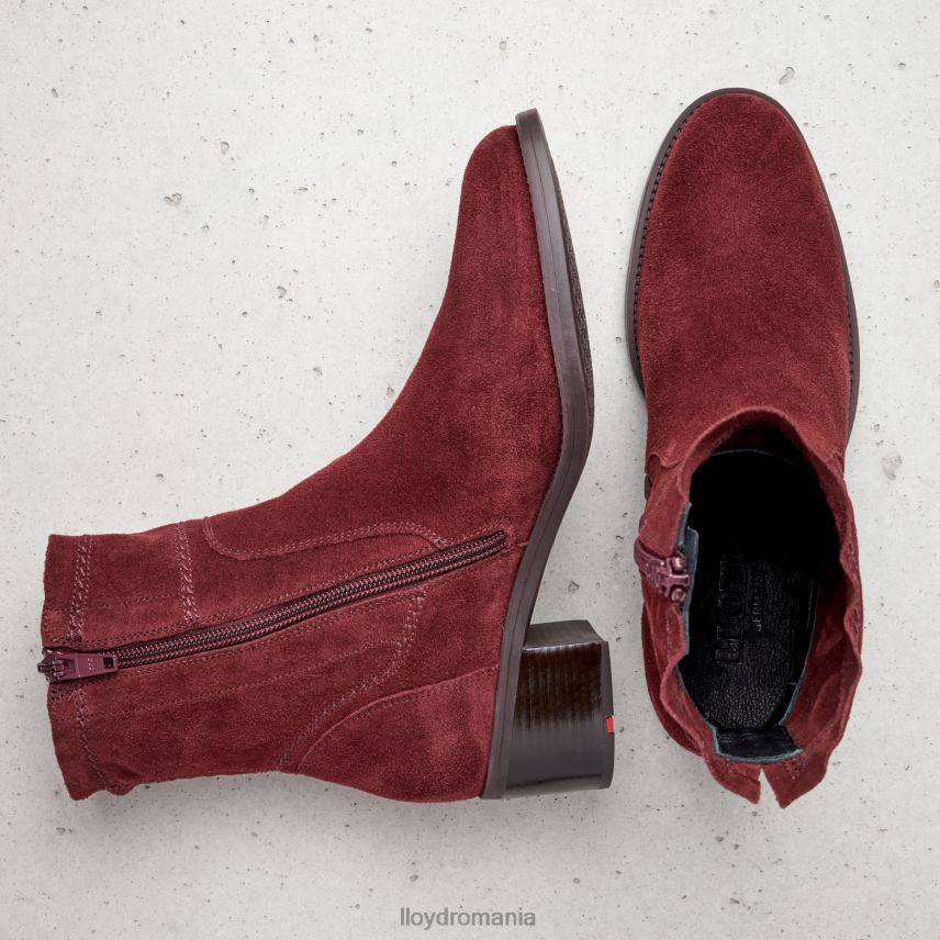 pantofi LLOYD botine respirabile roșu femei 68260983