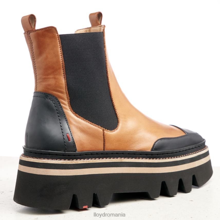 pantofi LLOYD botine slip-on cu talpă de cauciuc maro femei 68260943