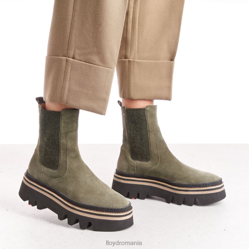 pantofi LLOYD botine slip-on verde femei 68260945