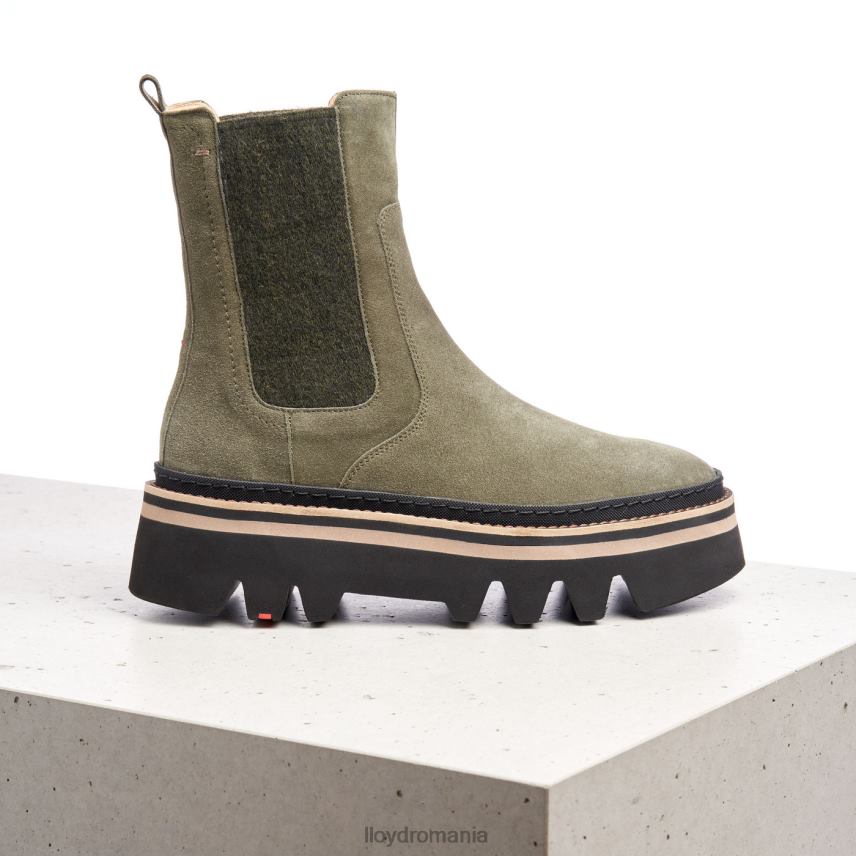 pantofi LLOYD botine slip-on verde femei 68260945