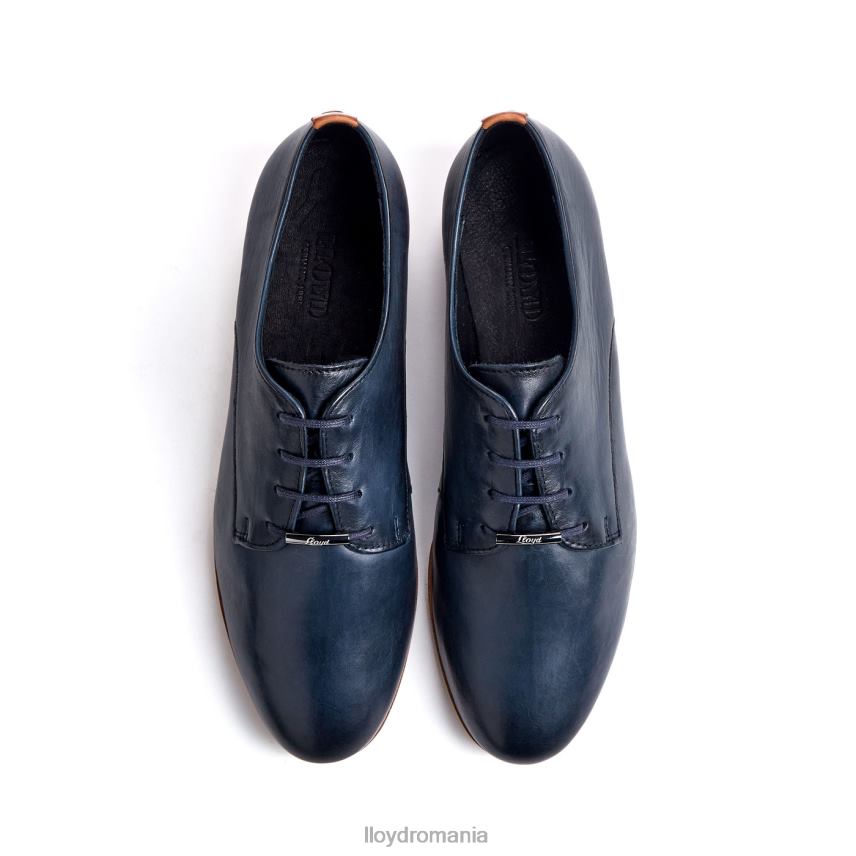 pantofi LLOYD dantelă jumătate pantofi din piele netedă albastru femei 682601066