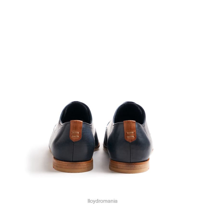 pantofi LLOYD dantelă jumătate pantofi din piele netedă albastru femei 682601066