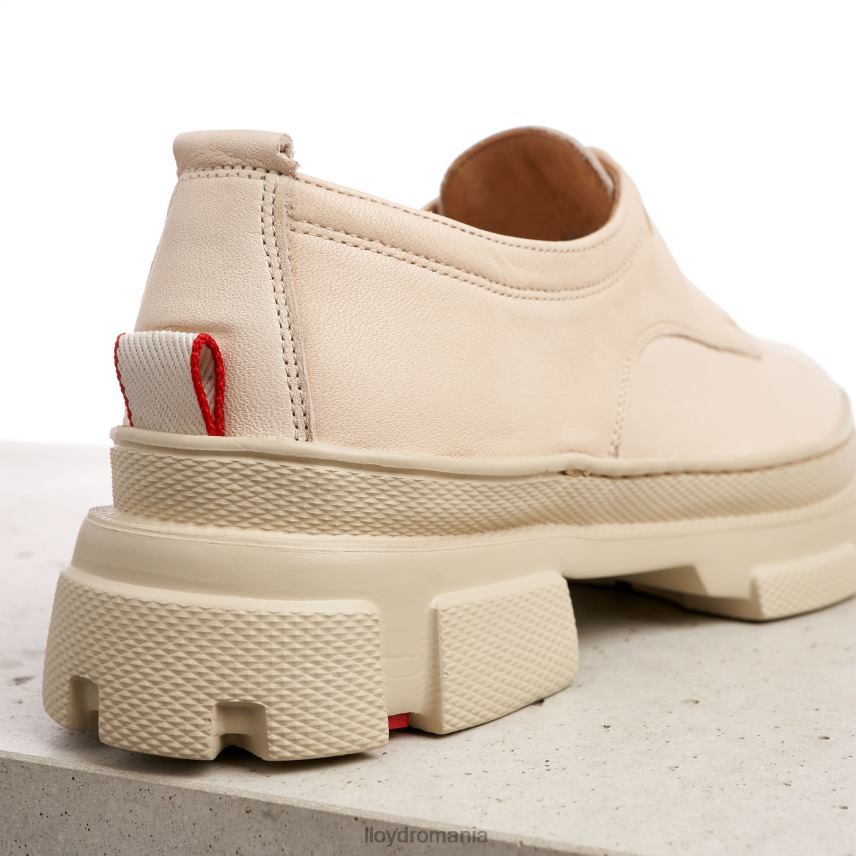pantofi LLOYD dantelă jumătate pantofi din piele netedă bej femei 682601178