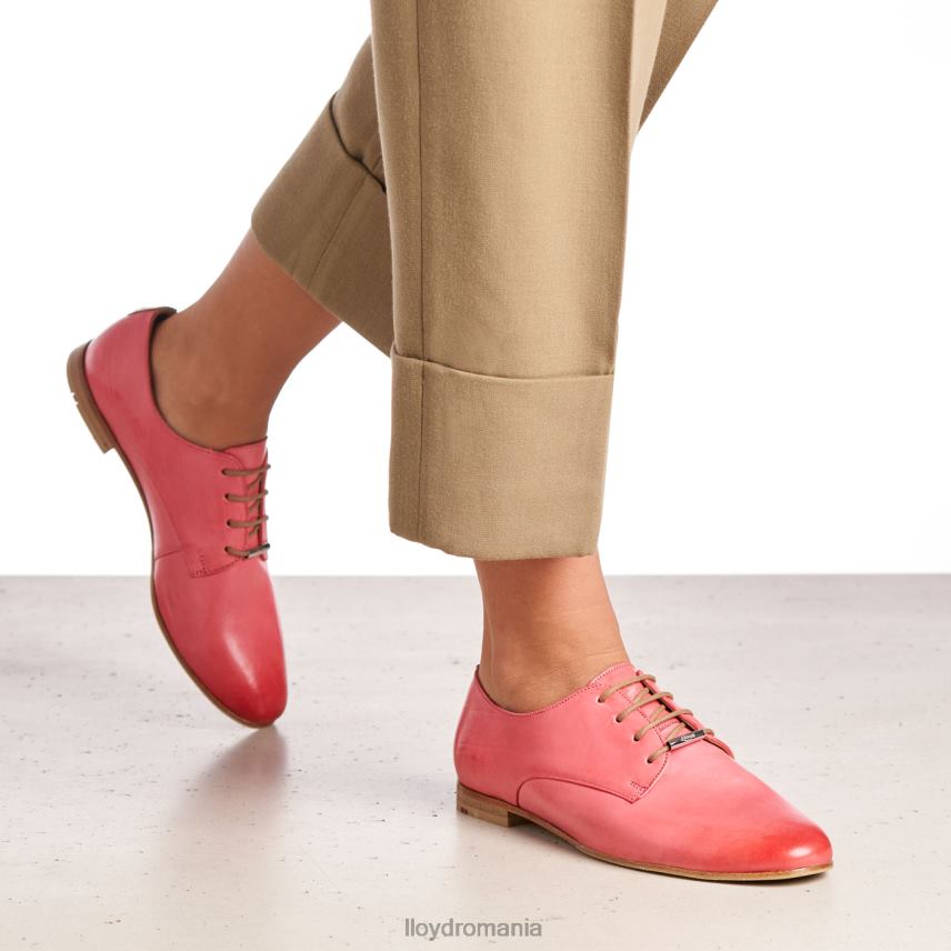 pantofi LLOYD dantelă jumătate pantofi din piele netedă roz femei 682601093