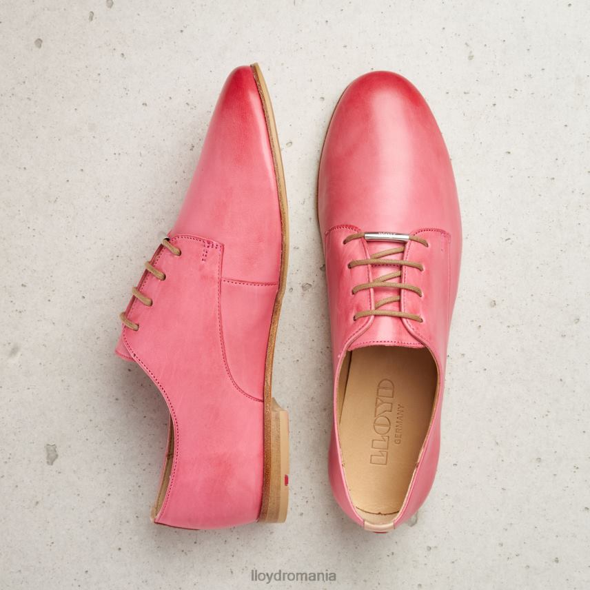 pantofi LLOYD dantelă jumătate pantofi din piele netedă roz femei 682601093