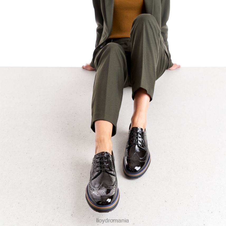 pantofi LLOYD jumătate de pantofi cu șireturi negru femei 682601043