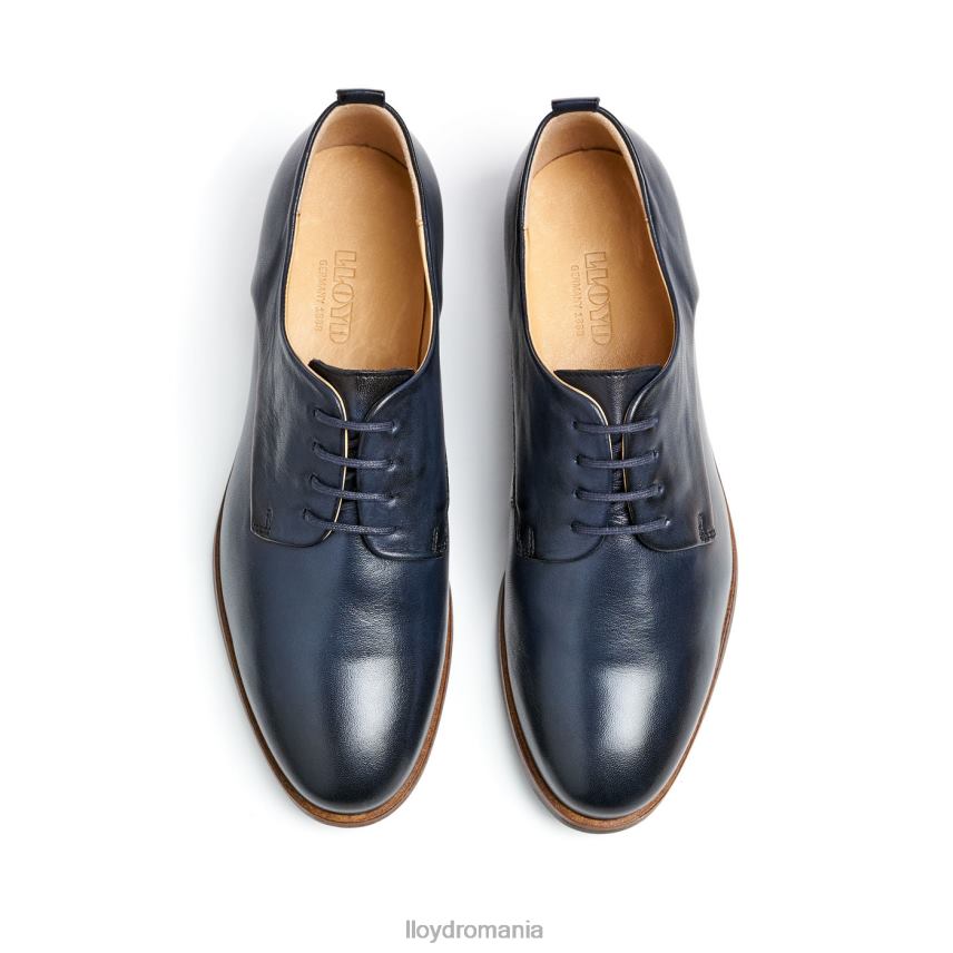 pantofi LLOYD jumătate pantofi din piele din dantelă albastru femei 682601009