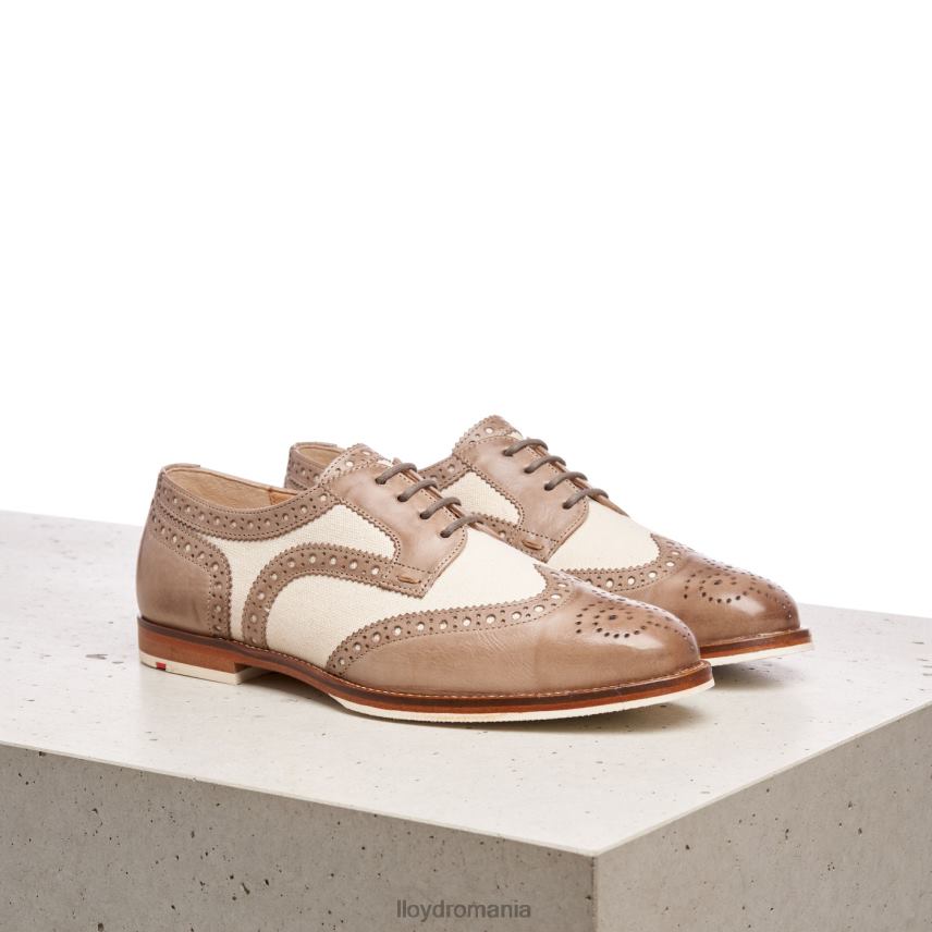 pantofi LLOYD jumătate pantofi din piele din dantelă bej femei 682601065