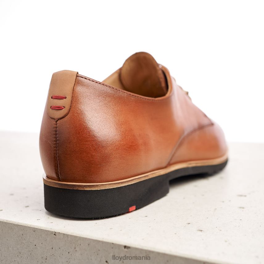 pantofi LLOYD jumătate pantofi din piele din dantelă maro femei 682601057